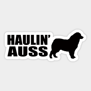 HAULIN' AUSS  (BLACK) Sticker